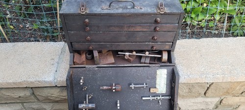 Vintage engineers toolbox with - engineers,