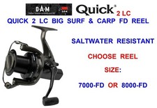 DAM QUICK 2 LC REEL LONG CAST SALTWATER SURF REEL SEA FISHING BIG PIT CARP REEL