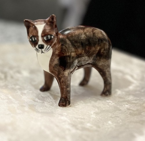 Studio pottery cat - studio,