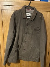 One True Saxon Brown Lined Wigwerth Jacket Casuals Size XL