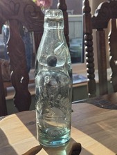  c1890s Pictorial BLACK MARBLE  WILLIAM H BAXTER (HASLINGDEN) 10oz CODD BOTTLE