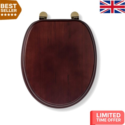 Durable oval solid wood toilet - durable,