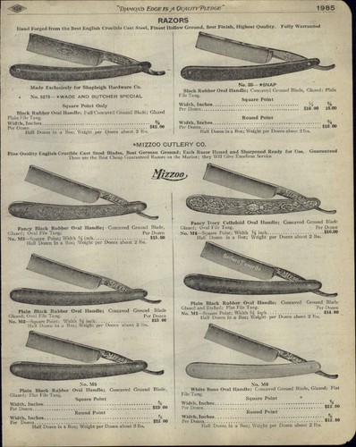 1918 paper mizzoo razor - 1918,