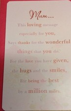 CARTE BLANCHE MUM KEEPSAKE