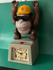 VINTAGE HAPPY DANCING GORILLA SUNGLASSES ALARM CLOCK DATED 1994 WORKING