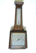 1930s-50s Oak Banjo Barometer by SB Shortland Smiths - Tested & Accurate