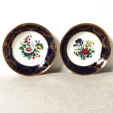 2 x Weatherby Royal Falcon Ware Pin Trinket Dishes - Bouquets of Flowers