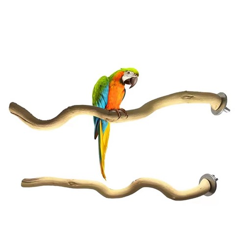Natural wood bird perch - wood, fork