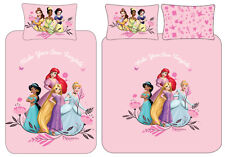 Disney Princess Single Double Bedding Set Reversible Duvet Cover