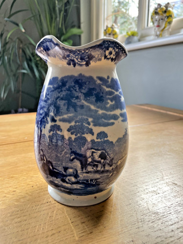 Vintage adams blue white - w,