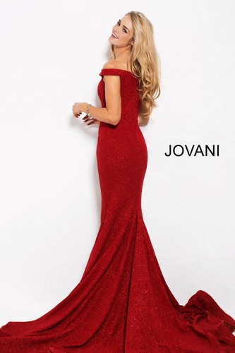 Jovani red fishtail formal - red,