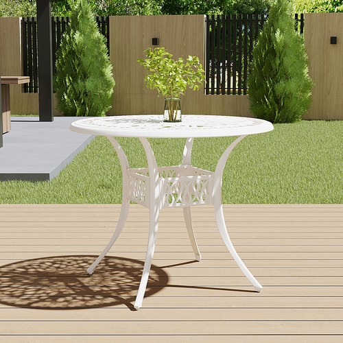 91cm round cast aluminium - round,