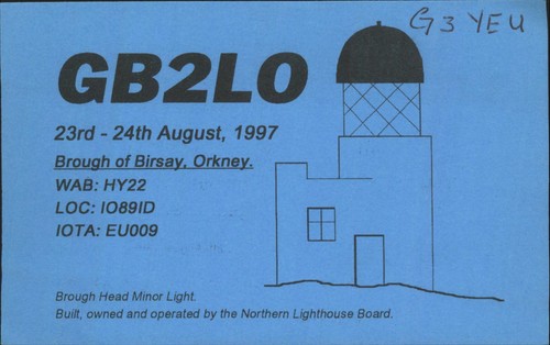 Vintage gb2lo qsl - vintage, brough