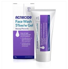 Acnecide Face Gel 15g x 1 and Acnecide 5% face wash 50g x 1 