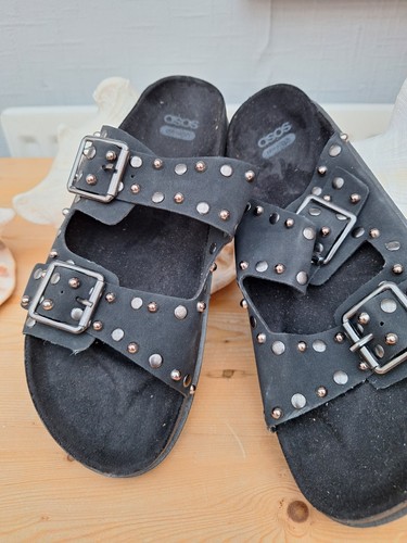 Ladies black sandals asos - black,