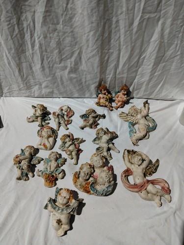 Plaster cast cherub angel - cast,