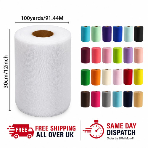 Tulle roll 30cmx91 wide - tulle, 30cmx91.4m