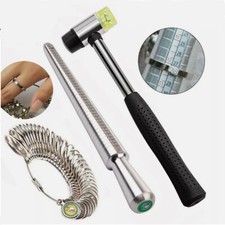 Ring Sizer Standard Finger Gauge Mandrel Jewelry Ring Measuring Sizes Tool 4sets
