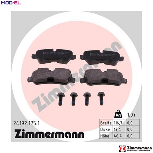 Brake pad set - brake, disc
