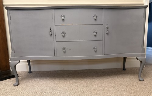 Grey painted queen anne - grey,