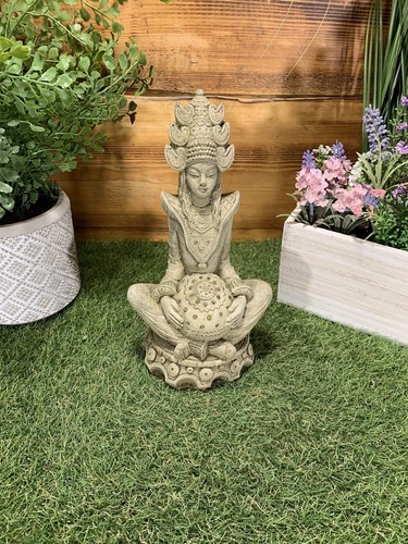 Stone garden indian goddess - stone,