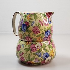 Royal Winton Sweet Pea Australia Sugar Bowl & Creamer