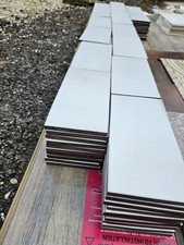 150 Genuine Vintage Mid Century White  Ceramic Tiles. Unused. Made In Italy