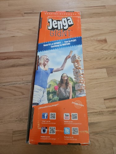 Jenga giant genuine hardwood - jenga,