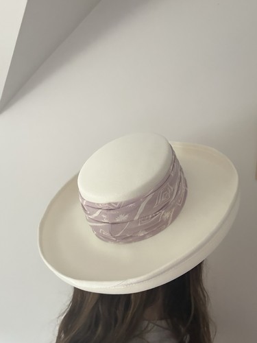 Michel ambers boater hat - ambers,