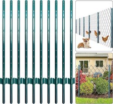 10x Metal U Fence Posts 152cm