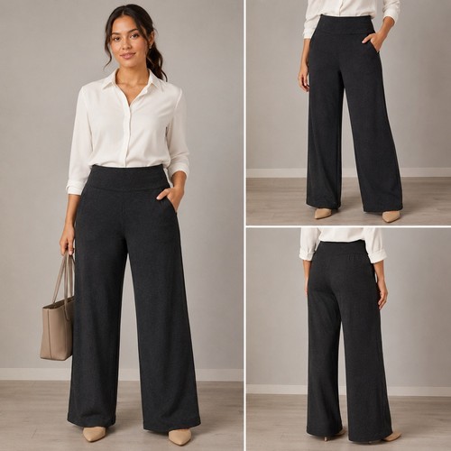 Kiragrace plaid wide leg - leg, pull