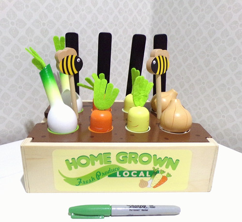 Little town wooden - wooden, vegetable