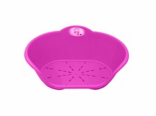 HEAVY DUTY PLASTIC PINK PET BED DOG CAT BEDS BASKET FOR CATS & DOGS