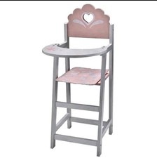 Wooden Baby Doll Highchair