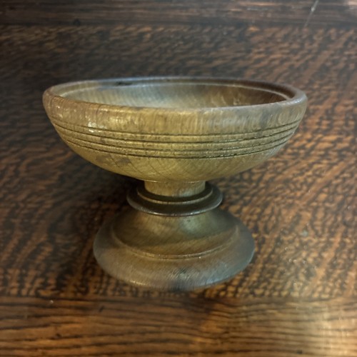 Antique footed wooden open - wooden,