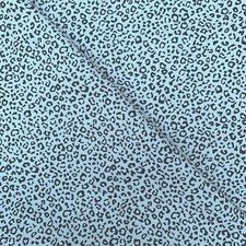 Rose & Hubble 100% Cotton Fabric - Small Leopard print in grey & black CP0871