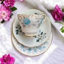 Pretty Mismatched Blue Florals