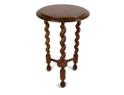 Vintage carved wooden - carved, barley