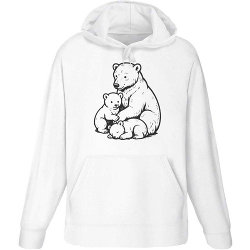 Polar bear with cubs - bear, cubs'