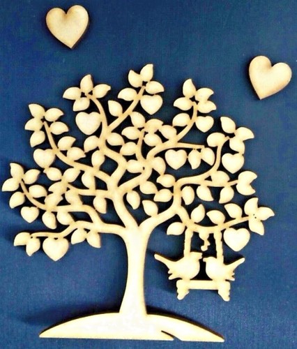 Wooden mdf laser cut - wooden,