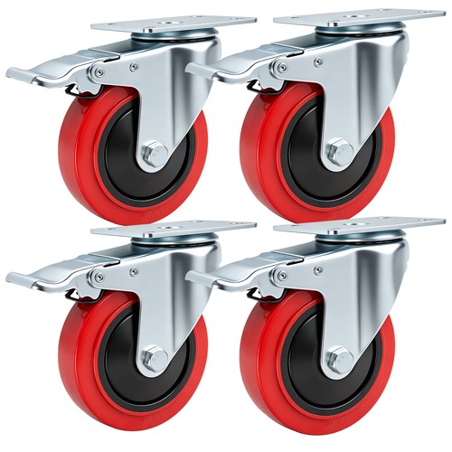 100mm rubber swivel castor - 100mm,