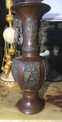 Antique japanese bronze dragon - antique,