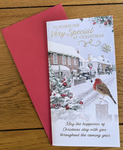 Christmas card someone - to, very