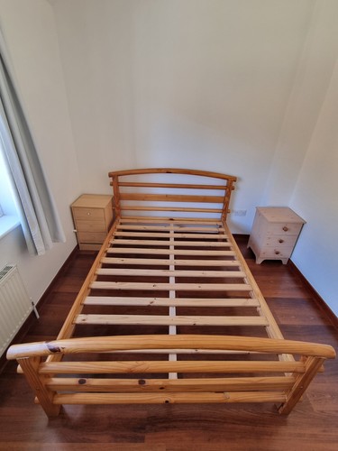 Solid pine wood - wood, bed