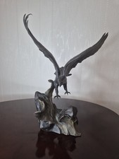 Solid Bronze Eagle Sculpture