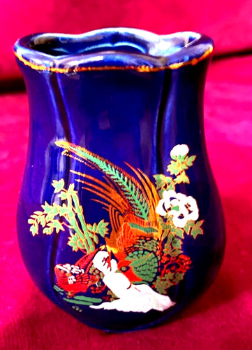 Vintage blue chokin art - art., small