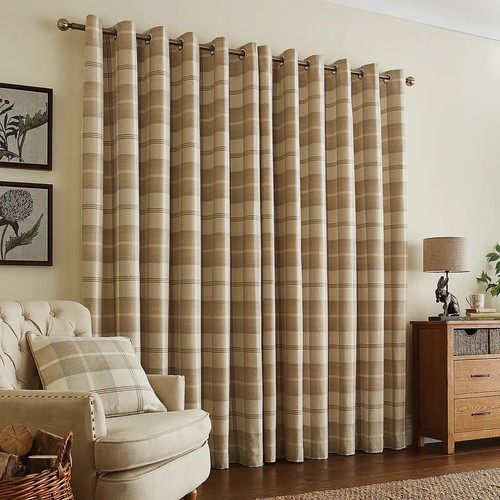 Luxury highland check natural - highland,