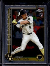 2025 Topps Chrome Isaac Collins RC Rookie #92 Brewers