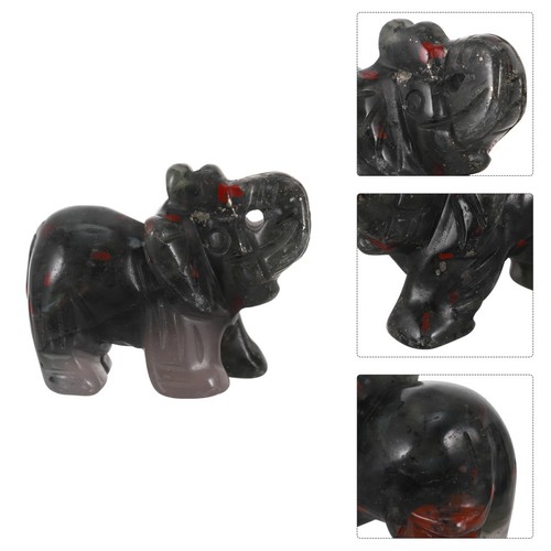 Elephant crystal sculpture - elephant,