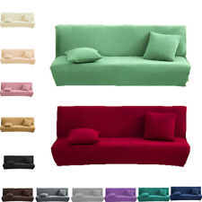 Armless Sofa Bed Cover Solid